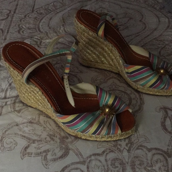 Marc Jacobs multicolor stripes wedges - Picture 14 of 15